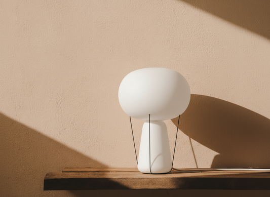 Blow Opalglas Bordlampe